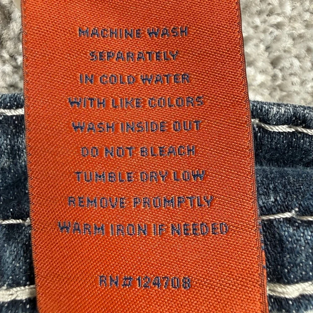 Rock Revival Tarmon Straight Jeans Mens 32x32 Medium Wash Distressed Denim